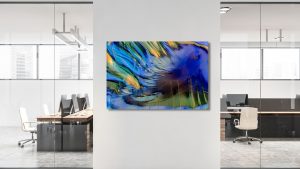 Sea Monster Abstract Artwork in a Corporate Office