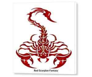 Red Scorpion Canvas Prints