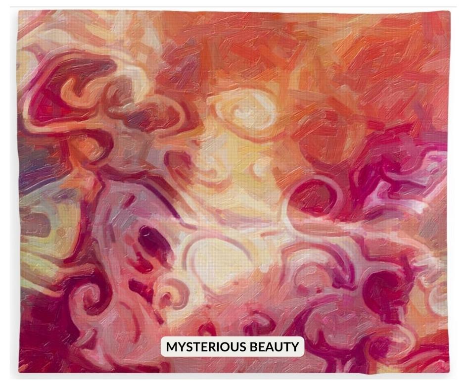 Mysterious Beauty Fleece Blankets